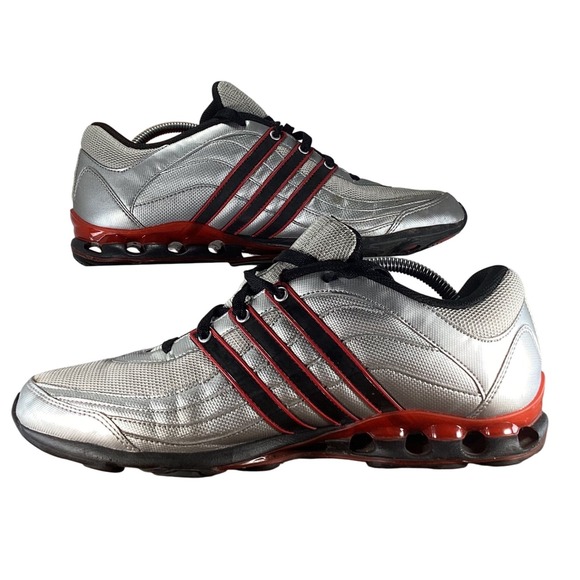 adidas Other - Adidas Climacool Ride Running Shoes Silver Black Red Mens Size‎ 8.5